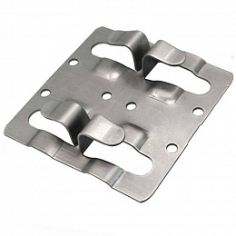 Кляммер оцинк. 1,2мм размер 72х72х10мм универсальный полукруглые лапки