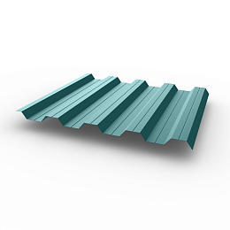 Профнастил НС44 (RAL 6034) 0,5х1047мм оцинкованный, с полимерным покрытием (Полиэстер)