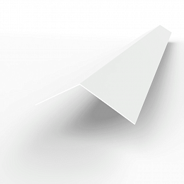 Конек кровельный 0,45 мм RAL 9003 оцинкованный, c полимерным покрытием