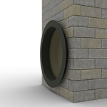 Откос радиусный 1,2 мм (RAL 6006) c порошковым покрытием