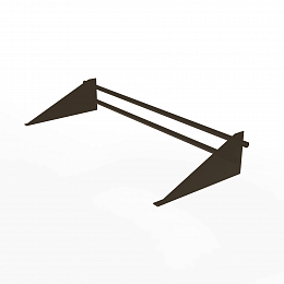 Снегозадержатель трубчатый круглый 3000мм фальц 25-1,2-2,0-3 холоднокатанная сталь с порошковым покрытием RR 32