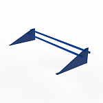 Снегозадержатель трубчатый плоскоовальный 3000мм универсальный 25-1,0-1,5-4 оцинкованная сталь с порошковым покрытием RAL 5005