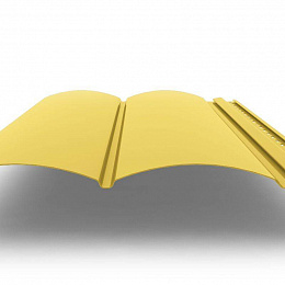 Металлосайдинг Блок-Хаус оцинкованный с полимерным покрытием 0,45х360мм RAL 1018