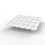 Металлочерепица Монтеррей классик оцинкованная с полимерным покрытием 0.4x1180мм  RAL 9003