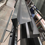 Конек фигурный 0,45 мм RAL 7046 оцинкованный, c порошковым покрытием