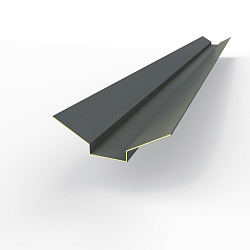 Ендова верхняя фигурная 0,45 мм (RAL 7011) оцинкованная c порошковым покрытием