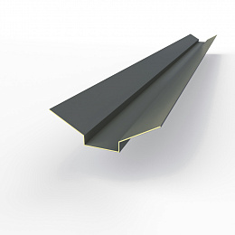 Ендова верхняя фигурная 0,45 мм (RAL 7011) оцинкованная c порошковым покрытием