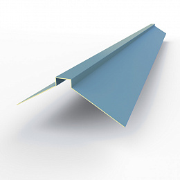 Конек фигурный 0,45 мм RAL 5024 оцинкованный, с порошковым покрытием