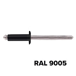Заклепка 3.2x10 (RAL 9005) A2/A2 вытяжная