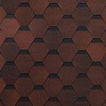 Гибкая черепица Шинглас Оптима красный