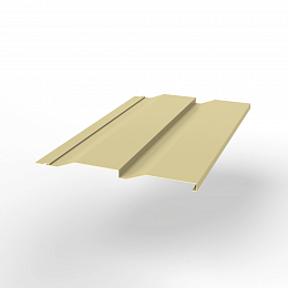 Металлосайдинг Корабельная доска оцинкованный с полимерным покрытием 0,45x265мм  RAL 1014