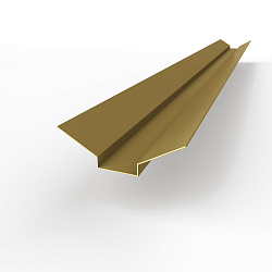 Ендова верхняя фигурная 0,45 мм (RAL 8001) оцинкованная c порошковым покрытием