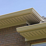 Софит металлический без перфорации оцинкованный с полимерным покрытием 0,45x357мм  RAL 5021