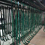 Крепление желоба водосточного короткое c порошковым покрытием ф180x350мм RAL 6005