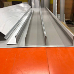 Планка начальная RAL 2004 оцинкованная с порошковым покрытием 0,45 мм (ширина более 625 мм)