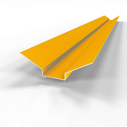 Ендова верхняя фигурная 0,45 мм (RAL 1003) оцинкованная c порошковым покрытием