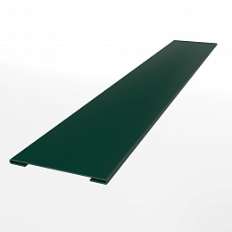 Планка стыковочная для металлосайдинга экобрус оцинкованная с порошковым покрытием 0,45мм ширина менее 625 мм RAL 6005