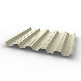 Профнастил НС35 - 0,6 - RAL 1013 оцинкованный, с полимерным покрытием (Полиэстер)