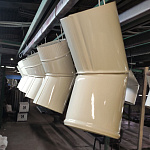 Колено водосточное оцинкованное порошок ф180мм RAL 1015