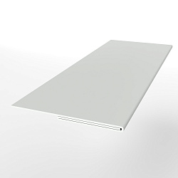 Планка финишная 0,45 мм (RAL 9003) оцинкованная, с порошковым покрытием