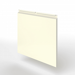 Фасадная металлокассета закрытого типа оцинкованная с порошковым покрытием 0,7x380х815мм RAL 1013 Жемчужно-белый