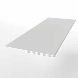 Планка финишная 0,45 мм (RAL 9003) оцинкованная, с порошковым покрытием