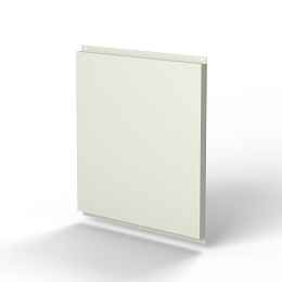 Фасадная металлокассета 1160x1160 (RAL 9002) открытого типа, с порошковым покрытием 0,7 мм