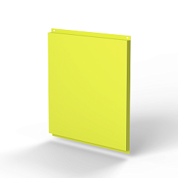 Фасадная металлокассета 1160x1160 (RAL 1016) открытого типа, с порошковым покрытием 0,7 мм