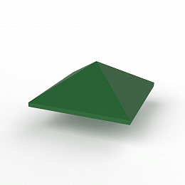 Колпак на столб стандартный оцинкованный с полимерным покрытием до 1200мм RAL 6029