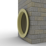 Откос радиусный 0,5 мм (RAL 1000) c порошковым покрытием