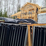 Фальц двойной стоячий оцинкованный с полимерным покрытием 0,7х625мм RAL 1015