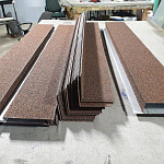 Конек кровельный 0,45 мм RAL 9006 оцинкованный, c полимерным покрытием