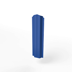 Штакетник оцинкованный с полимерным покрытием П-образный фигурный 0,4х100мм RAL 5005