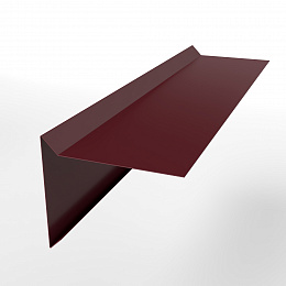 Планка ветровая 0,45 мм (RAL 3005) простая, с порошковым покрытием