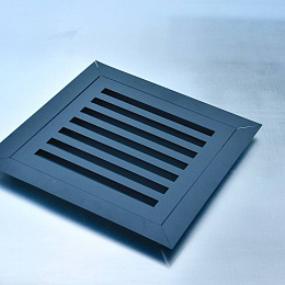 Вентиляционная решетка 185х185 с рамкой наружная оцинк. порошок 0.5мм все цвета RAL
