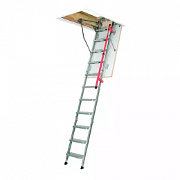 Лестница металлическая Fakro LML Lux складная 3-сегментная 120*70см 280см