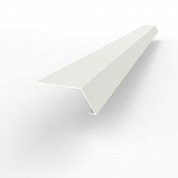 Карнизная планка RAL 9010 оцинкованная c порошковым покрытием 0,45мм