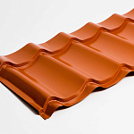 Металлочерепица Монтеррей классик оцинкованная с полимерным покрытием 0.45x1180мм  RAL 9006