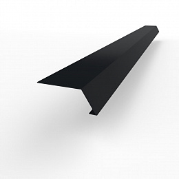 Карнизная планка RAL 9011 оцинкованная c порошковым покрытием 0,45мм