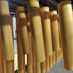 Труба водосточная оцинкованная порошок ф130х1250мм RAL 1017