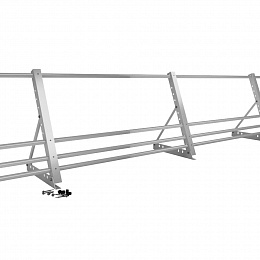 Ограждение кровельное оцинкованная сталь с порошковым покрытием 2000мм универсальный 600-25-1-1,5-2 оцинкованная сталь с порошковым покрытием RAL 7004