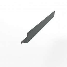 Доборная планка  RAL 7005 оцинкованная с порошковым покрытием 0,5мм