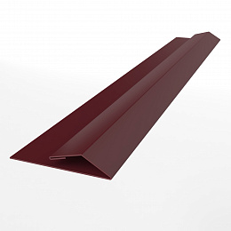 Планка стартово-финишная для металлосайдинга блокхаус оцинкованная с порошковым покрытием 0,45мм ширина менее 625 мм RAL 3005