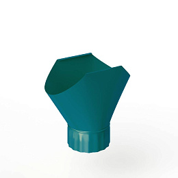 Воронка желоба оцинкованная накладная порошок ф180мм RAL 5021