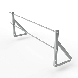 Ограждение кровельное холоднокатанная сталь с порошковым покрытием 2000мм универсальный 600-25-1-1,5-2 холоднокатанная сталь с порошковым покрытием RAL 9006