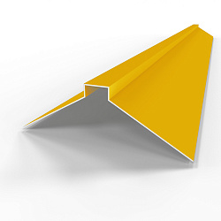 Конек фигурный 0,45 мм RAL 1004 оцинкованный, с порошковым покрытием