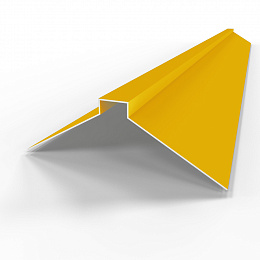 Конек фигурный 0,45 мм RAL 1004 оцинкованный, с порошковым покрытием