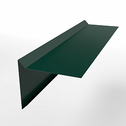 Планка ветровая 0,45 мм (RAL 6005) простая, с порошковым покрытием