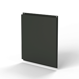 Фасадная металлокассета 1160x530 (RAL 6015) открытого типа, с порошковым покрытием 0,7 мм