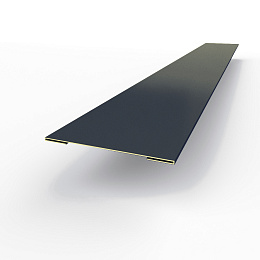 Планка стыковочная RAL 5011 оцинкованная c порошковым покрытием 0,45мм